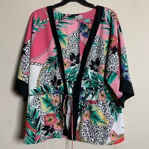 Avenue Kimono style Duster Blouse Topper